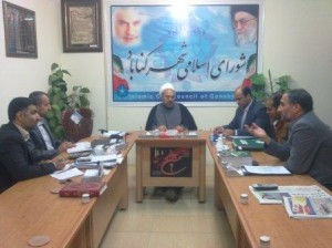 حضور در جلسه شورای اسلامی شهرگناباد