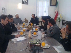 حضور در جلسه بخشداری کاخک