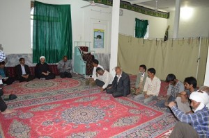 حضور در جمع اهالی روستای چاه میغانی