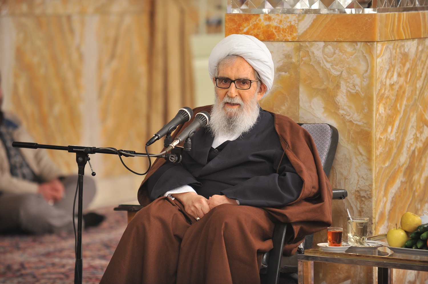 آیت الله واعظ طبسی در بیمارستان