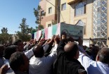 مراسم تشییع و تدفین سه شهید گمنام در شهر بیدخت گناباد برگزار شد