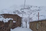 برف روستای ذقیچ را سفید پوش کرد